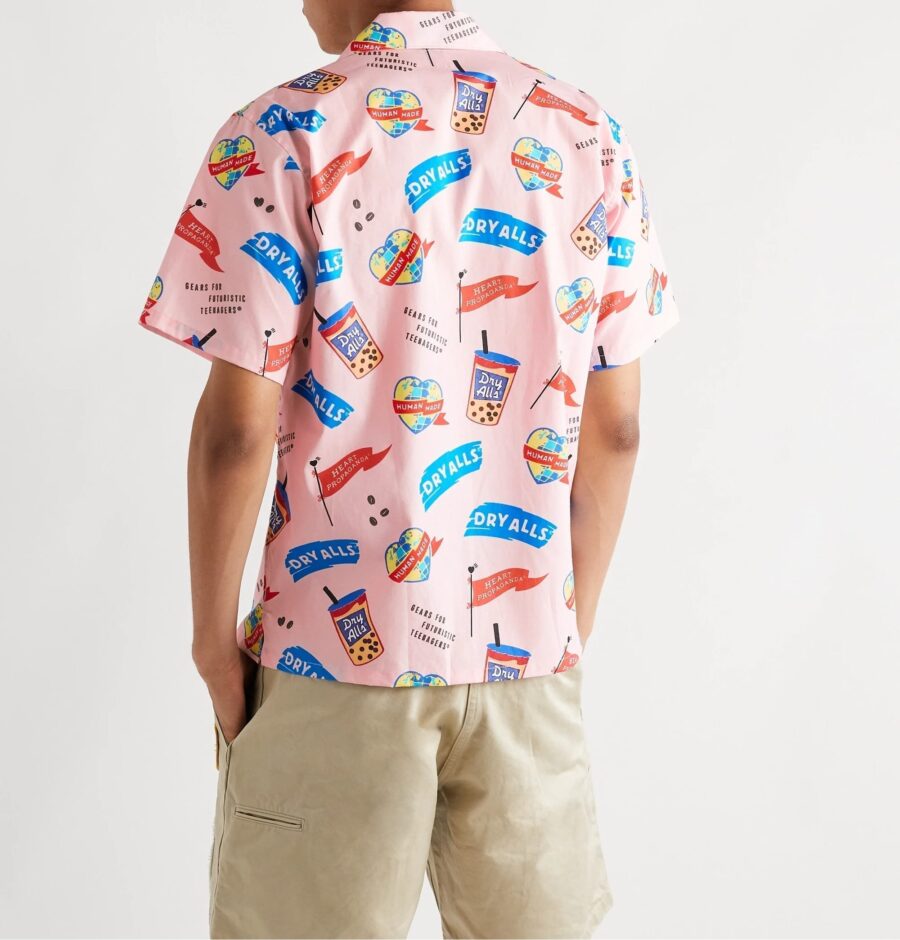 Camp-Collar Printed Cotton-Poplin Shirt - Image 4